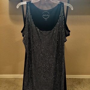 INC Women’s Sequined Cold Shoulder Top